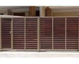 Chengal Wood Sliding Gate at Hillview Drive