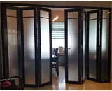 Foldable Doors with Frosted Glass