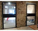 Mild Steel Glass Swing Doors
