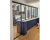 Folding Windows & Swing Door for Kitchen Bar Counter