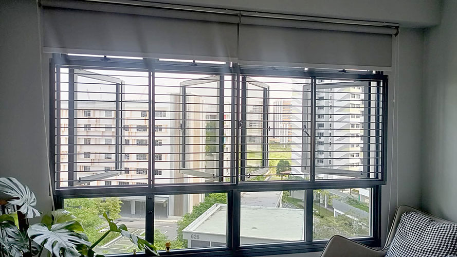 Pet Safety Grilles for Windows Center Row