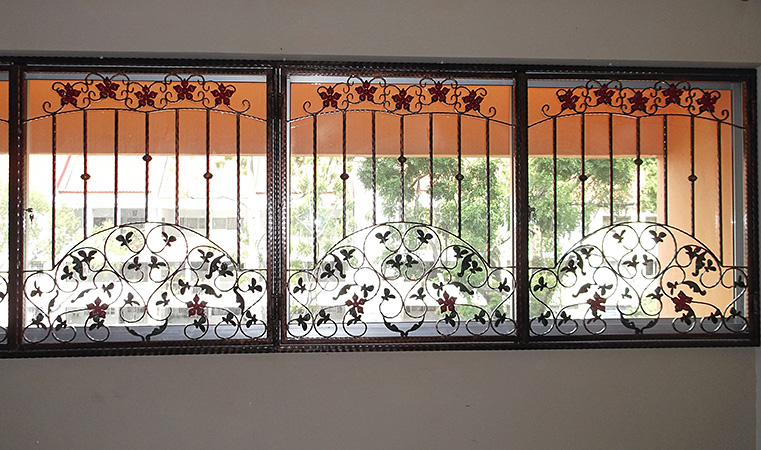 wrought iron grilles