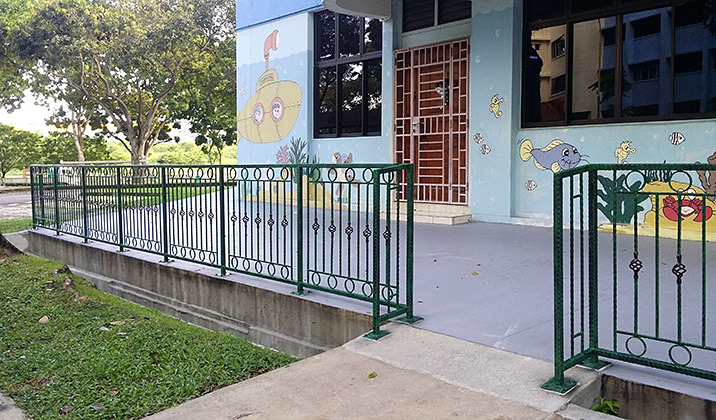 Outdoor Railings at Singapore School