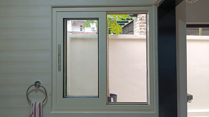 Soundproof sliding window safe & secure lock Singapore