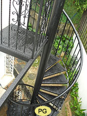 Wrought Iron Spiral Staircase Railing